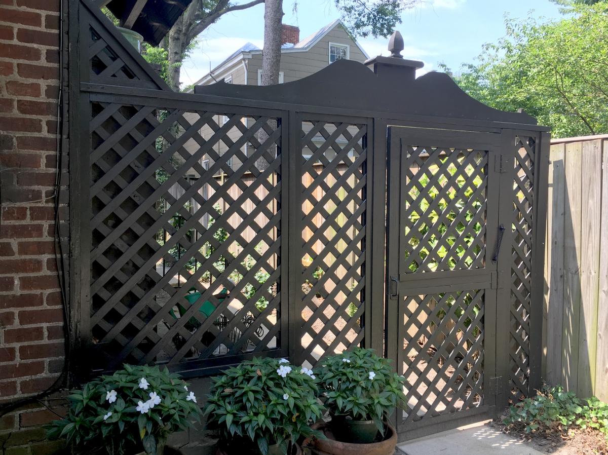 English Village Trellis Gate Repair Tudor Fence Wood